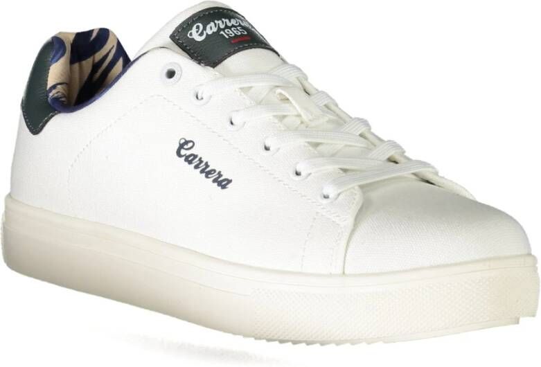 Carrera Sportieve Veterschoenen Wit Contrast Logo White Heren