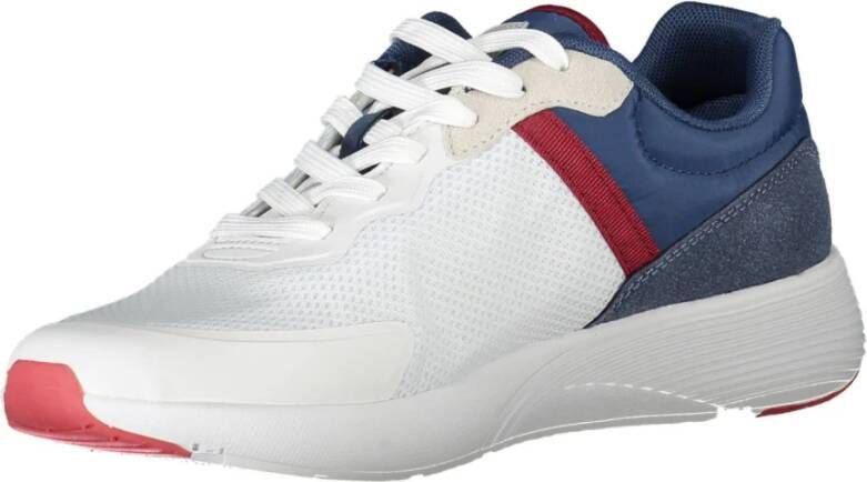 Carrera Sportieve witte vetersneakers met contrastdetails White Heren