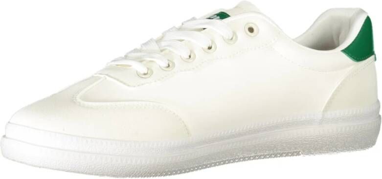 Carrera Sportieve witte vetersneakers met contrastdetails White Heren