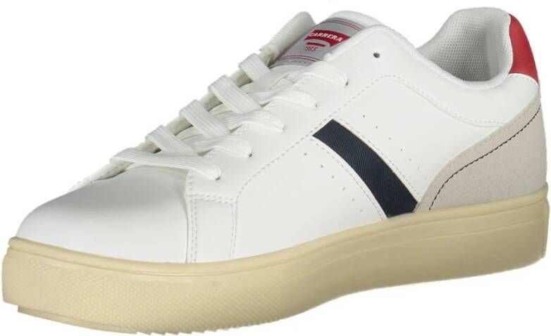 Carrera Sportieve witte vetersneakers met contrastdetails White Heren