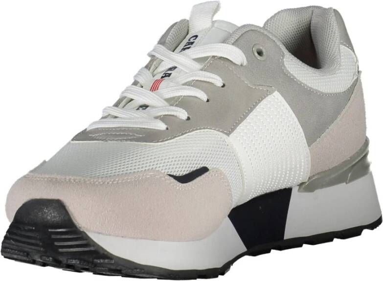 Carrera Sportieve witte vetersneakers met contrastdetails White Heren