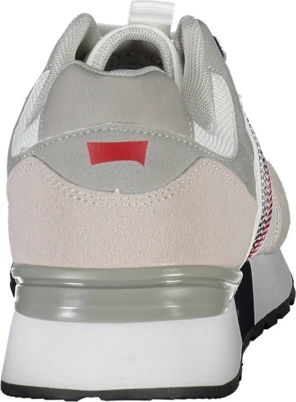 Carrera Sportieve witte vetersneakers met contrastdetails White Heren