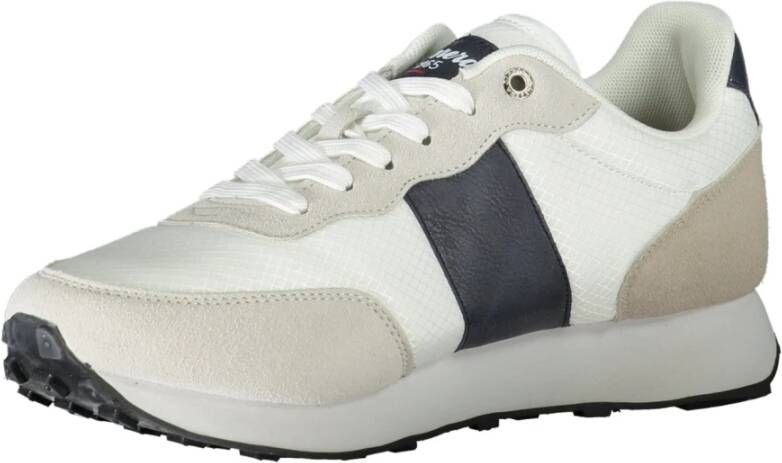 Carrera Sportieve witte vetersneakers met contrastdetails White Heren