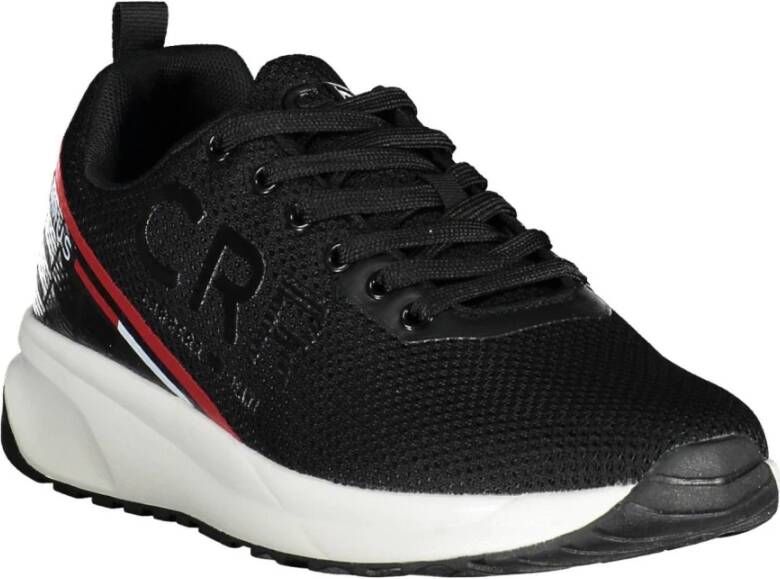 Carrera Sportieve Zwarte Veterschoenen met Contrastdetails Black Heren