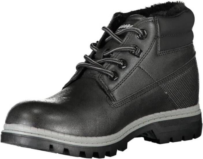 Carrera Stijlvolle contrast veterlaarzen Black Dames