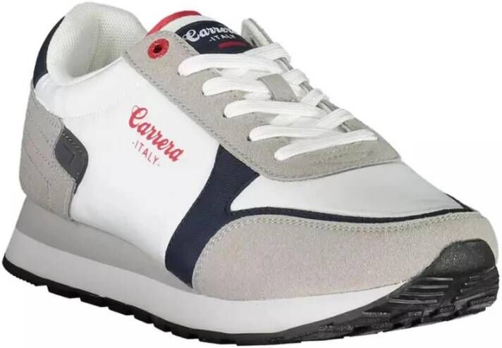 Carrera Stijlvolle Witte Polyester Sneaker voor Heren Grijs Heren