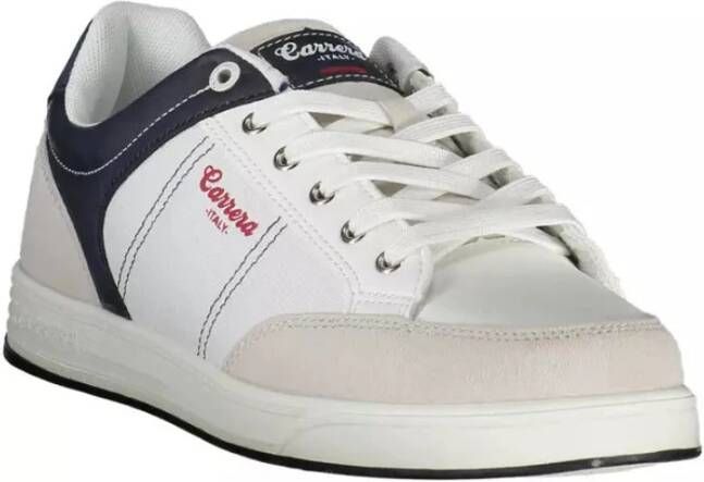 Carrera Witte Heren Sneaker met Sportieve Flair White Heren