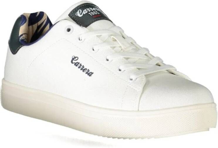 Carrera Witte Lace-Up Sneaker met Contrastdetails White Heren