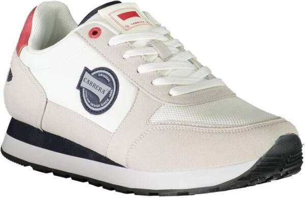 Carrera Witte Polyester Sneakers met Veters White Heren