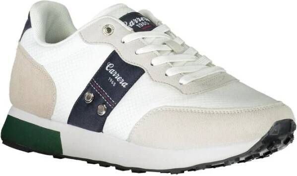 Carrera Witte Polyester Sneakers met Veters Contrastdetails Logo Multicolor Heren