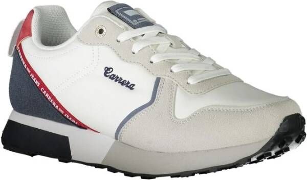 Carrera Witte Polyester Sneakers met Veters Contrastdetails Logo Multicolor Heren