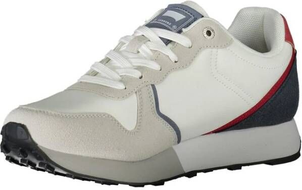 Carrera Witte Polyester Sneakers met Veters Contrastdetails Logo Multicolor Heren