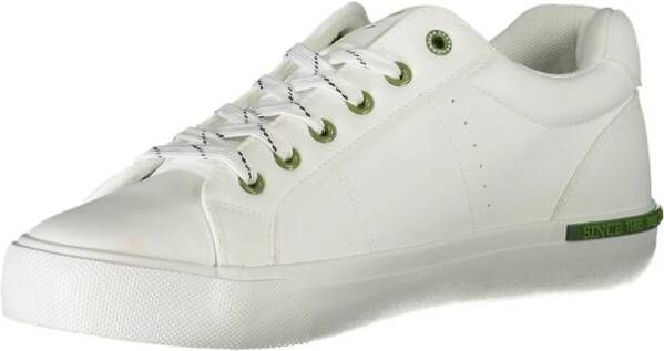 Carrera Witte polyester sneakers met veters contrastdetails logo White Heren