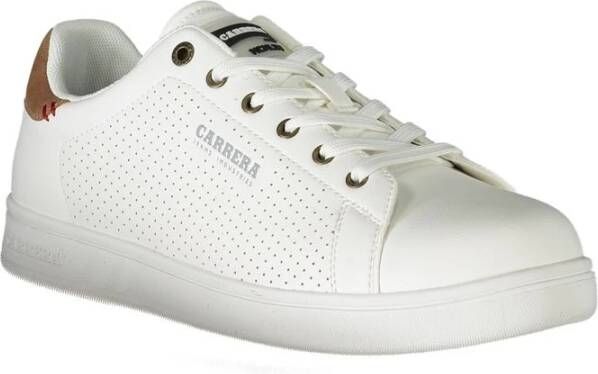 Carrera Witte polyester sneakers met veters contrastdetails logo White Heren