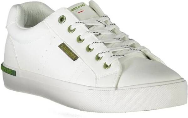 Carrera Witte polyester sneakers met veters contrastdetails logo White Heren