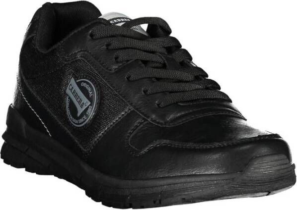 Carrera Zwarte Polyester Sneaker met Details Black Heren