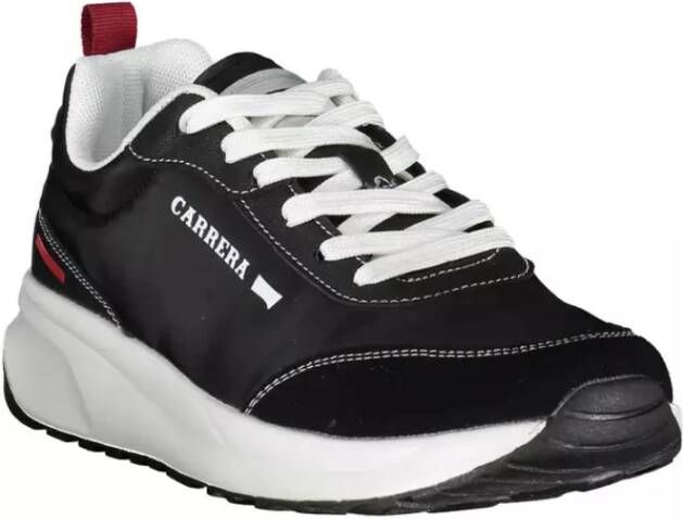 Carrera Zwarte Polyester Sneaker met Veters Black Heren