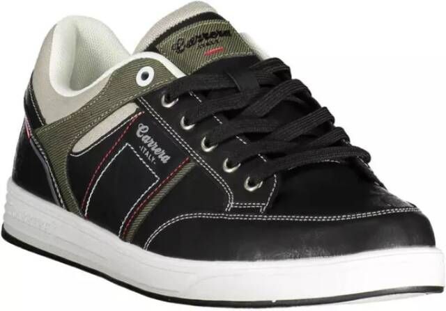 Carrera Zwarte Polyester Sneaker met Veters Black Heren