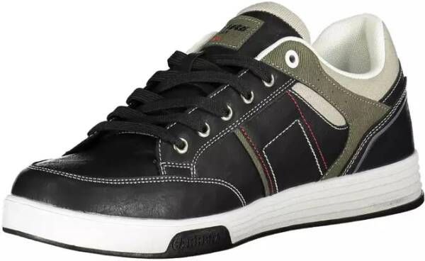 Carrera Zwarte Polyester Sneaker met Veters Black Heren