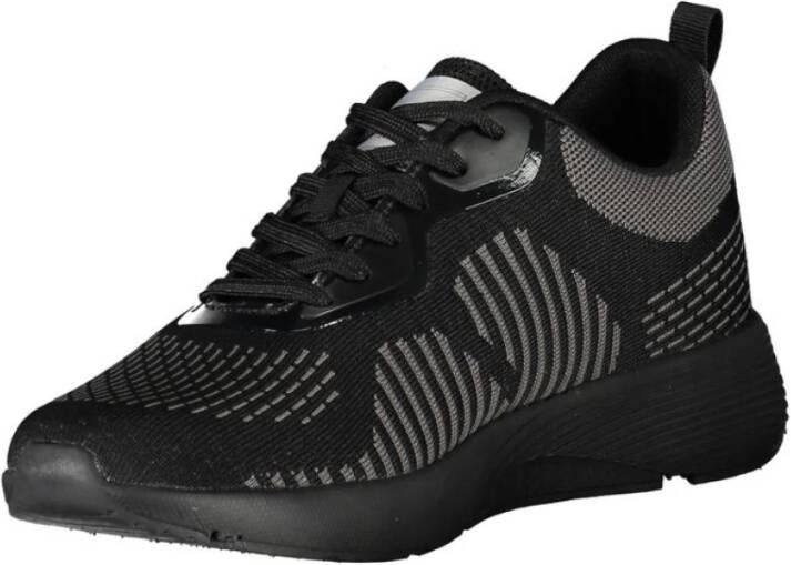 Carrera Zwarte Polyester Sneaker met Veters Black Heren