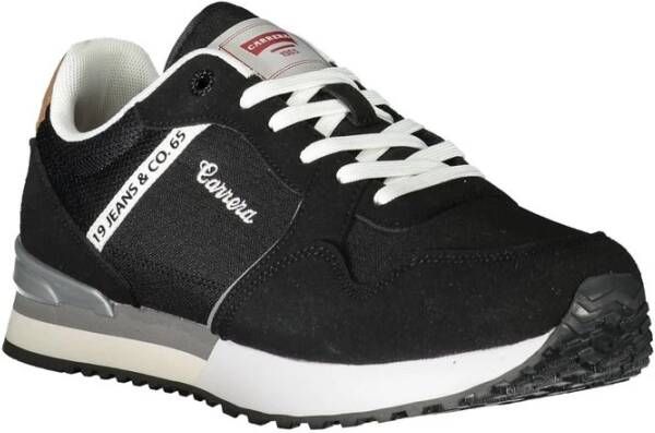 Carrera Zwarte Polyester Sneaker met Veters Black Heren