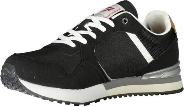 Carrera Zwarte Polyester Sneaker met Veters Black Heren