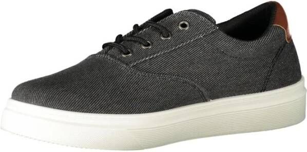 Carrera Zwarte Polyester Sneaker met Veters Black Heren