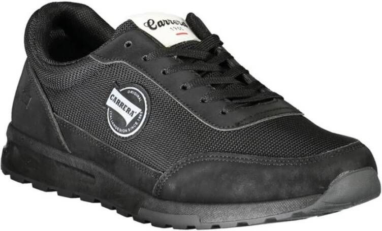 Carrera Zwarte Polyester Sports Sneaker met Logo Black Heren