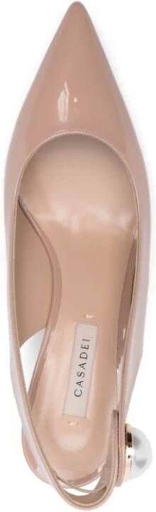 Casadei Beige Ballerina Schoenen Elegante Stijl Beige Dames