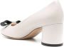 Casadei Beige Leren Blokhak Schoenen Beige Dames - Thumbnail 4