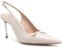 Casadei Beige Slingback Gebeeldhouwde Hak Schoenen Beige Dames - Thumbnail 2