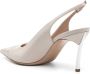 Casadei Beige Slingback Gebeeldhouwde Hak Schoenen Beige Dames - Thumbnail 3