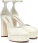 Casadei Betty Glitter Platform Schoen White Dames - Thumbnail 2