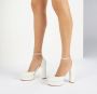 Casadei Betty Glitter Platform Schoen White Dames - Thumbnail 6