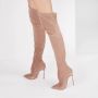 Casadei Blade Over-de-Knie Laarzen Beige Dames - Thumbnail 6