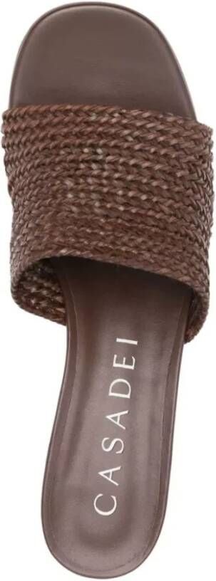 Casadei Bruine Hakken Sandalen Brown Dames