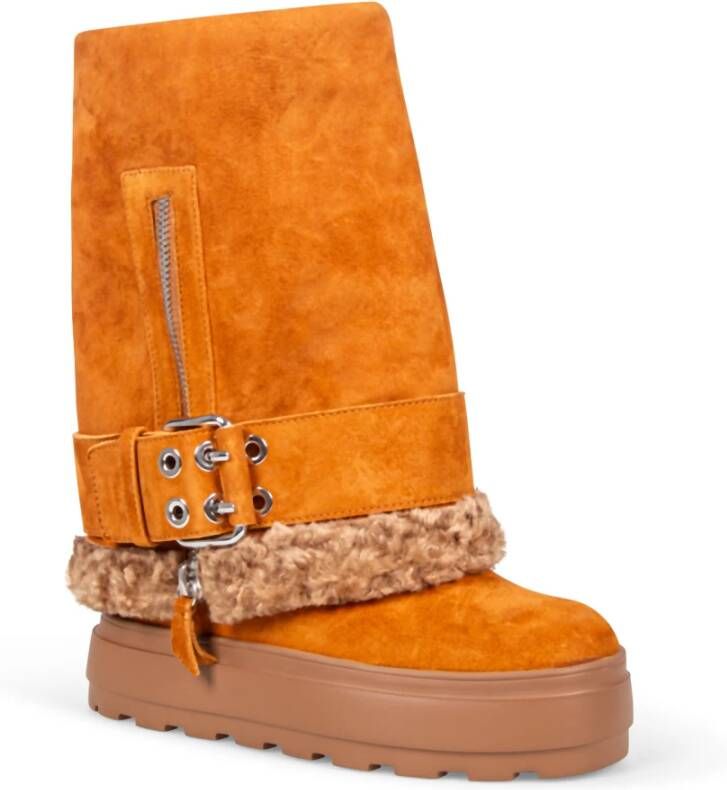 Casadei Bruine Leren Laarzen Brown Dames