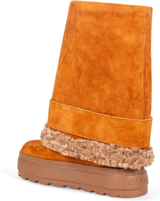 Casadei Bruine Leren Laarzen Brown Dames