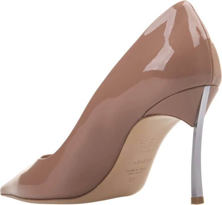 Casadei Bruine Tiffany Blade Lakleren Pumps Brown Dames