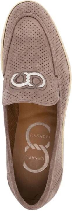 Casadei Elegant Beige Loafers Beige Heren