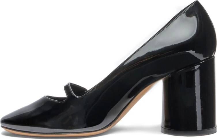 Casadei Delicate zwarte lakleren Mary Jane hak Black Dames