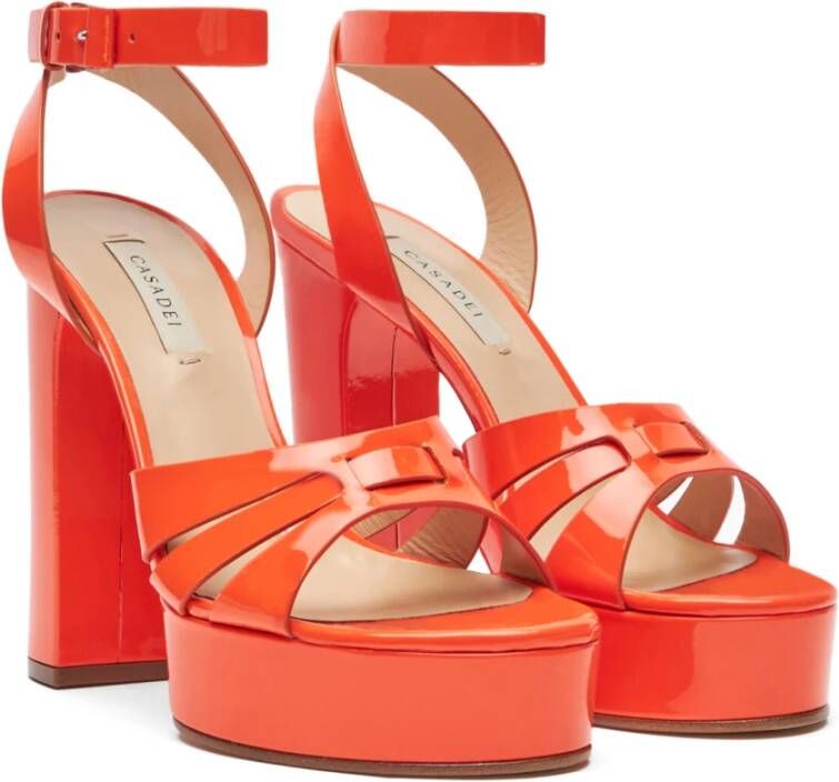 Casadei Dramatische Platform Sandaal Red Dames