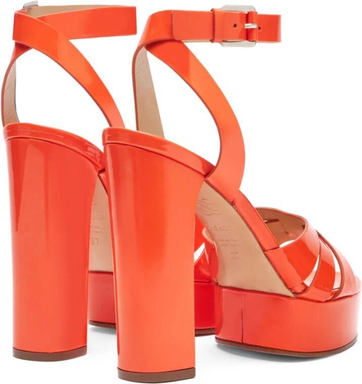 Casadei Dramatische Platform Sandaal Red Dames