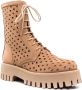 Casadei Elegant Beige Enkellaarzen Beige Dames - Thumbnail 2