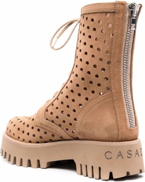 Casadei Elegant Beige Enkellaarzen Beige Dames