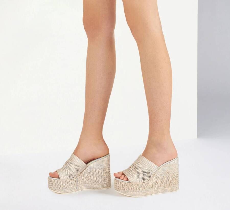 Casadei Elegant Iris Wedges Beige Dames