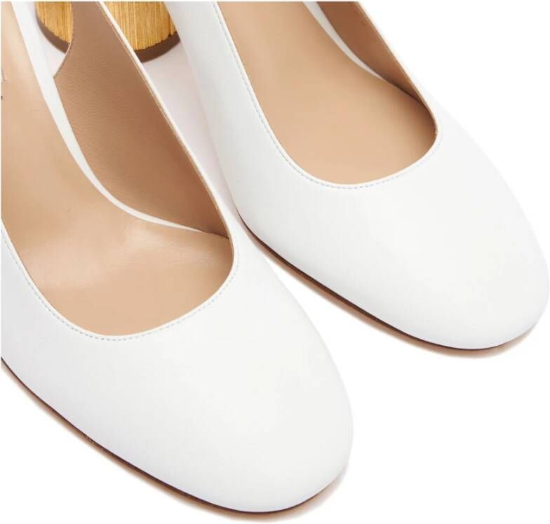 Casadei Elegante witte leren slingback White Dames