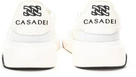 Casadei Elegante Witte Leren Sneakers White Dames