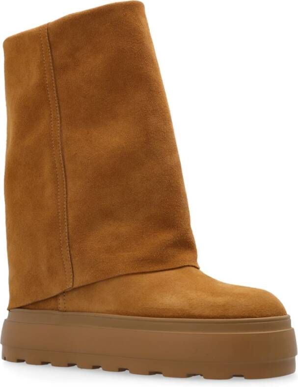 Casadei Enkellaarzen Nieuw Dubbel Gezicht Brown Dames