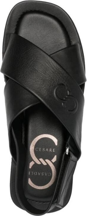 Casadei Flat Sandals Black Heren